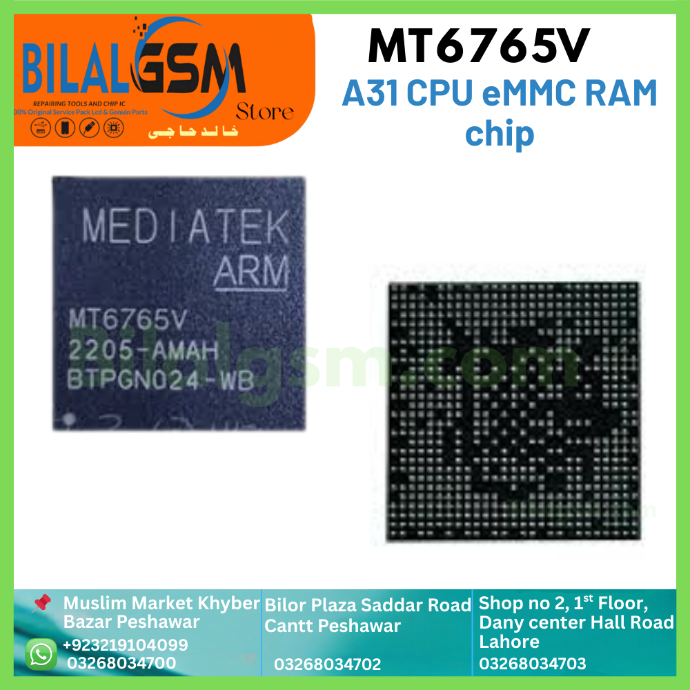 MT6765V A31 CPU with eMMC &amp; RAM for Mobile Repair